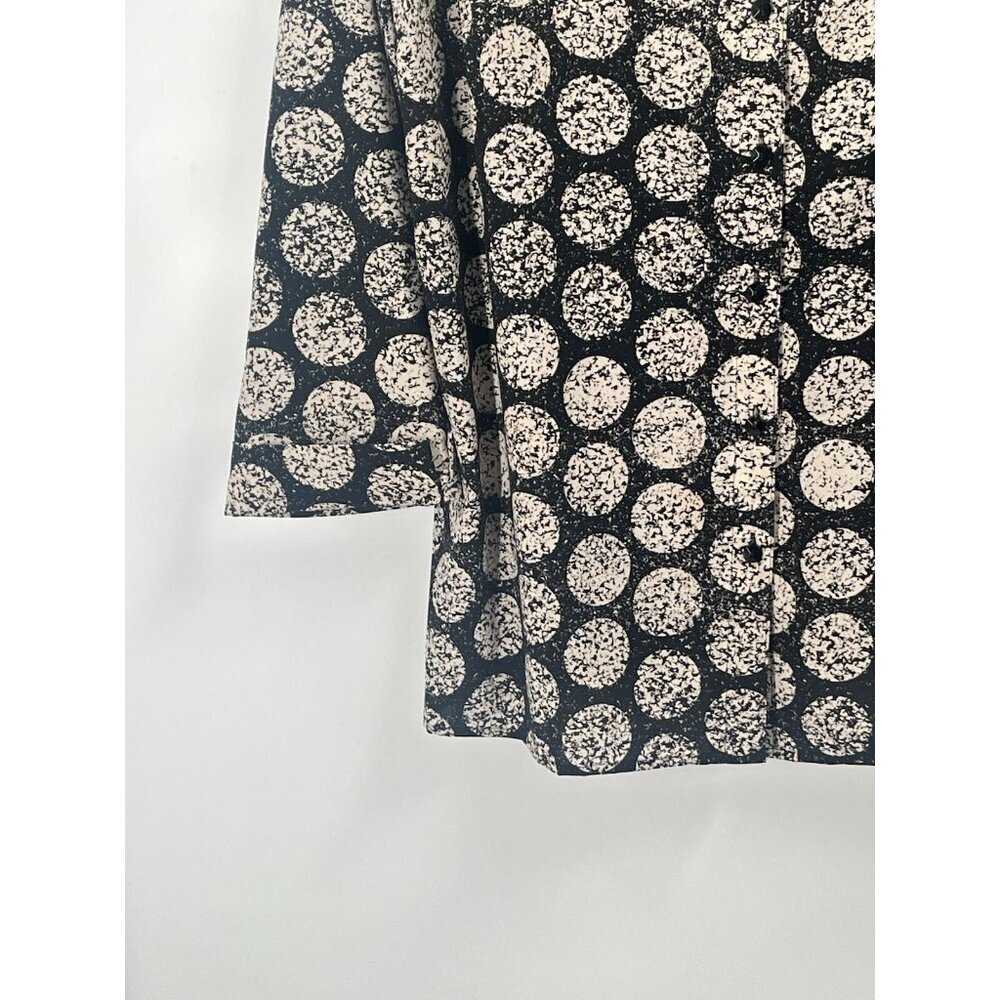 Catherines Geometric Print Button Down Shirt Coll… - image 2